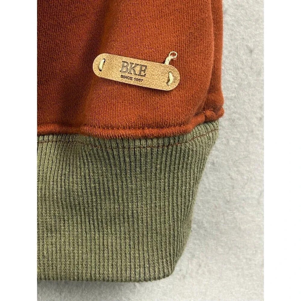 BKE Colorblock Oversized Crewneck Sweatshirt Pullover